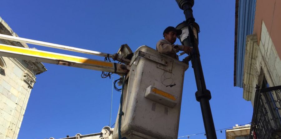 Avanza Programa de Rehabilitación y Suministro de Luminarias en el Centro Histórico