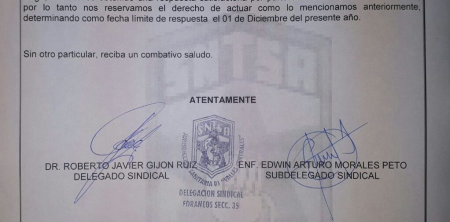 Incumple SSO con demandas de hospital de Sola de Vega