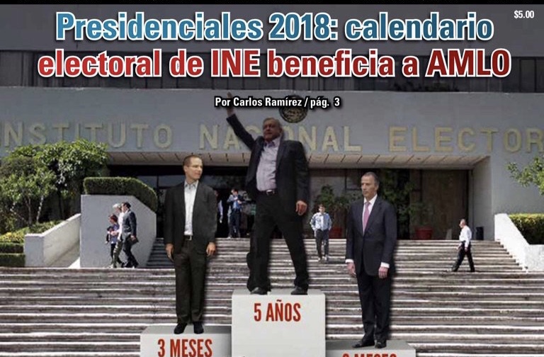 Presidenciales 2018: calendario electoral de INE beneficia a AMLO: Carlos Ramírez