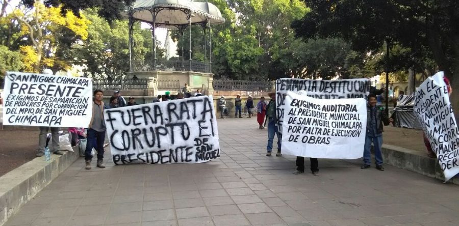 Exigen desaparición de poderes por corrupción en San Miguel Chimalapas