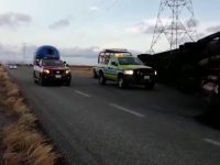 Se presenta primer volcadura del año por evento norte en el Istmo