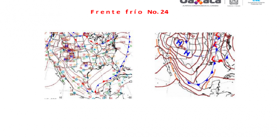 Frente Frío 24 mantendrá bajas temperaturas y evento Norte en Oaxaca: CEPCO