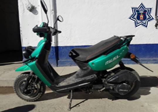 Policía Estatal identifica y asegura motocicleta con reporte de robo en la Sierra Sur