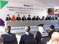 Ayuntamiento capitalino presente en Ceremonia Conmemorativa por el “CI Aniversario de la Constitución Política”