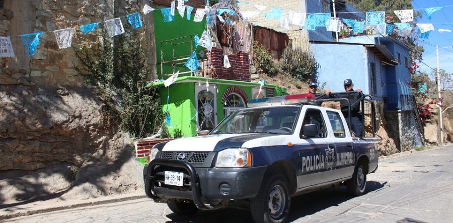 Refuerzan seguridad pública en la agencia de San Juan Chapultepec