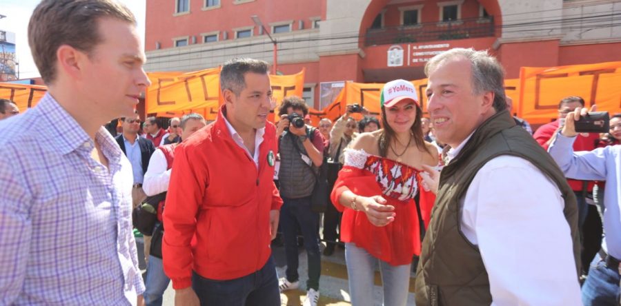 Acude Yarith Tannos al cierre de precampaña de José Antonio Meade Kuribreña.