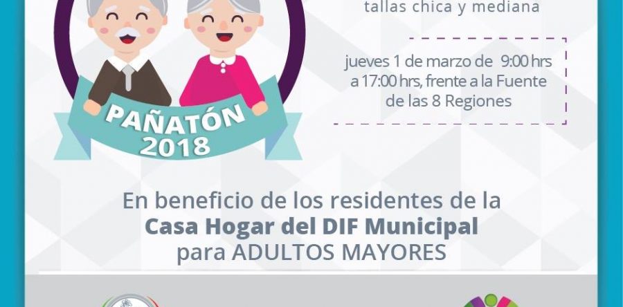Invita DIF Municipal a participar en el “Pañatón 2018”