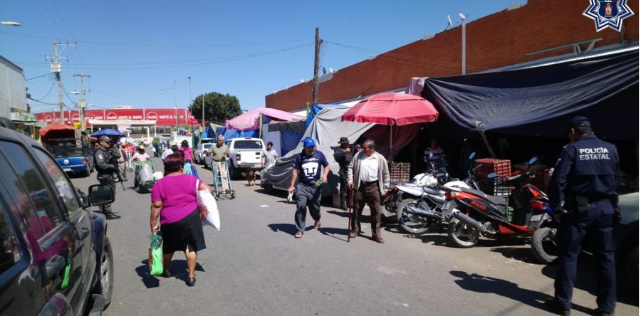 Participa SSPO en operativo conjunto en la Central de Abasto