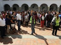 Fomenta Protección Civil Municipal cultura de prevención con simulacro de sismo