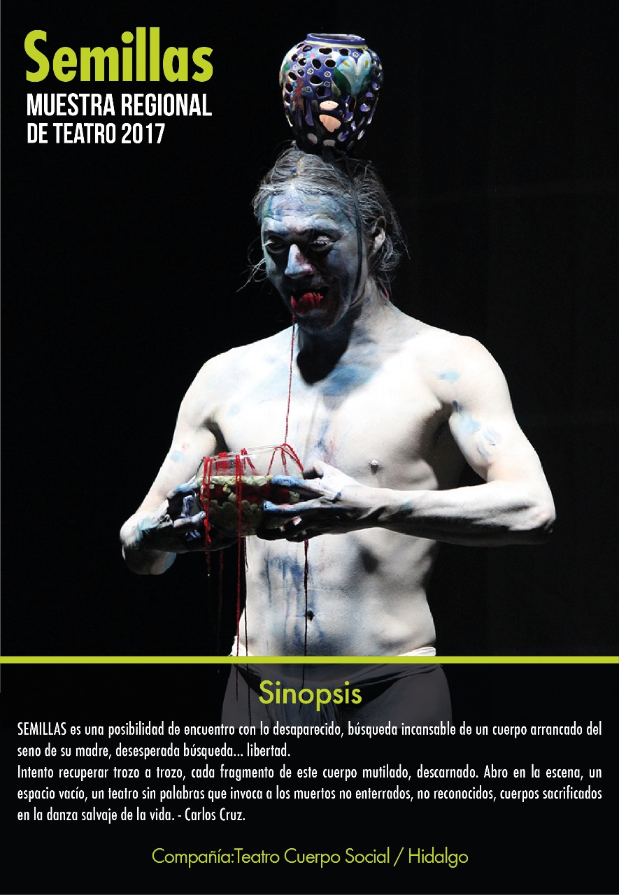 Invita Seculta a la presentación de la obra “semillas”,  del estado de Hidalgo