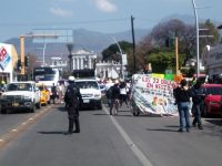 S-22 de educación indígena marcharon en la Capital