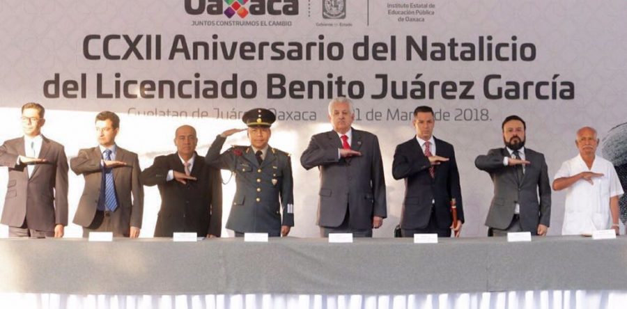 Convoca Alejandro Murat a preservar el legado de Benito Juárez y mantener la unidad durante el próximo proceso electoral