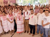 DIF Oaxaca encabeza gira de trabajo en San Pedro Amuzgos