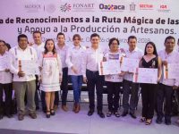 Entrega Sectur, IOA y Fonart apoyos para la producción artesanal