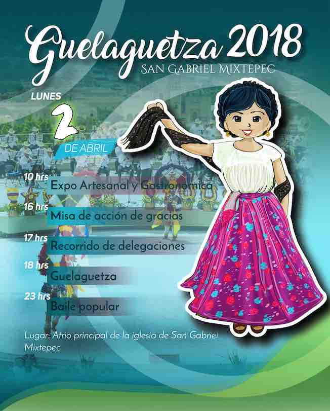 San Gabriel Mixtepec celebrará su Guelaguetza 2018