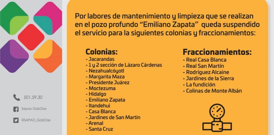 Trabaja SAPAO en programa de rehabilitación  de pozos profundos