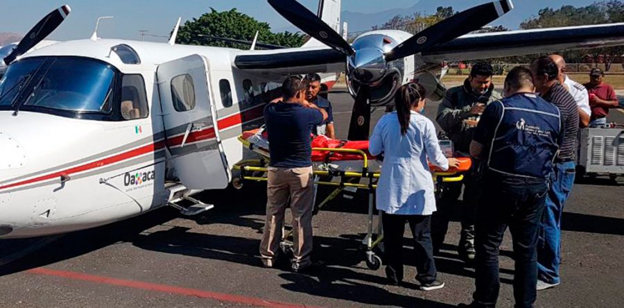 Realiza Ambulancia Aérea dos traslados a Hospital de Alta Especialidad en Galveston, Texas