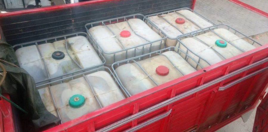 Dos personas, dos vehículos y alrededor de 10 mil litros de hidrocarburo asegurados en el Istmo: SSPO