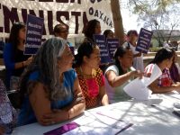 Se suman mujeres de Oaxaca a huelga mundial en el marco de este 8 de marzo
