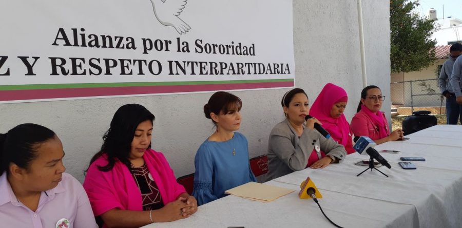 Desaíran líderes partidistas la Alianza por la Sororidad