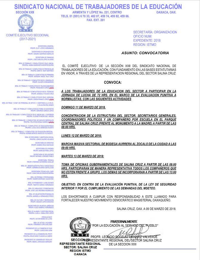 Arrancan maestros con jornada de movilizaciones de 72 horas