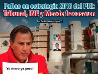 Fallas en estrategia 2018 del PRI: Tribunal, INE y Meade fracasaron: Carlos Ramírez