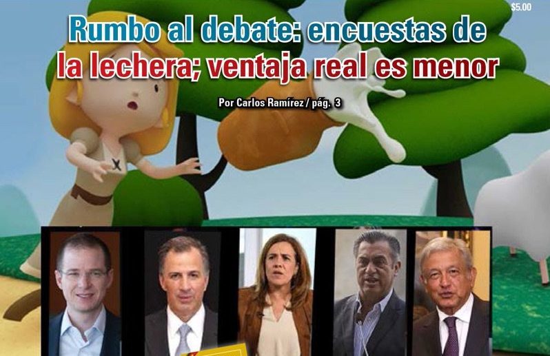Rumbo al debate: encuestas de la lechera; ventaja real es menor: Carlos Ramírez