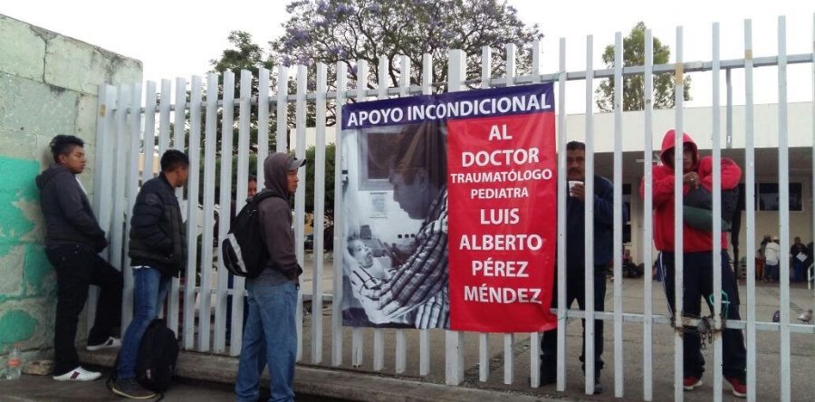 Hospitales de Oaxaca en apoyo al médico que ya salió en libertad