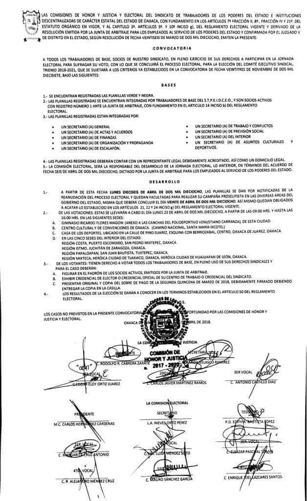 En medio de una crisis, burócratas elegirán a su nuevo líder