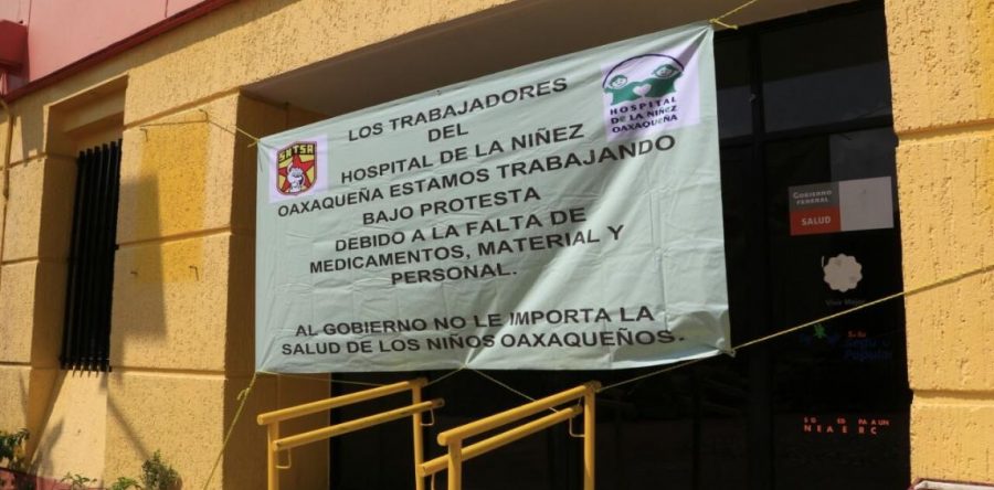 Trabajadores del Hospital de la Niñez protestan este día