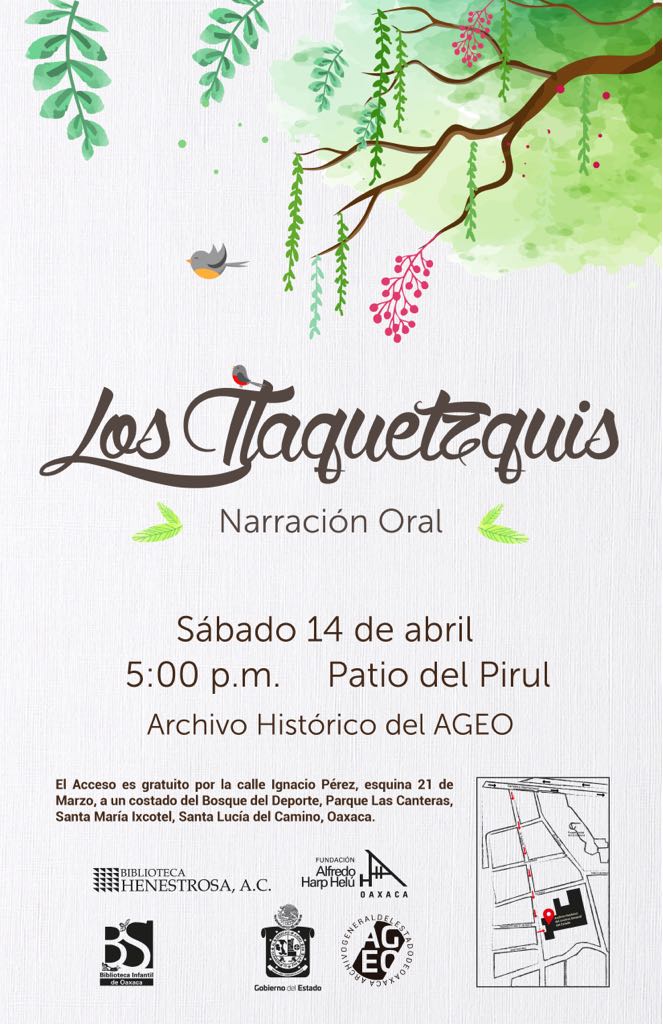 Llegan “Los Tlaquetzquis” al Archivo General del Estado de Oaxaca