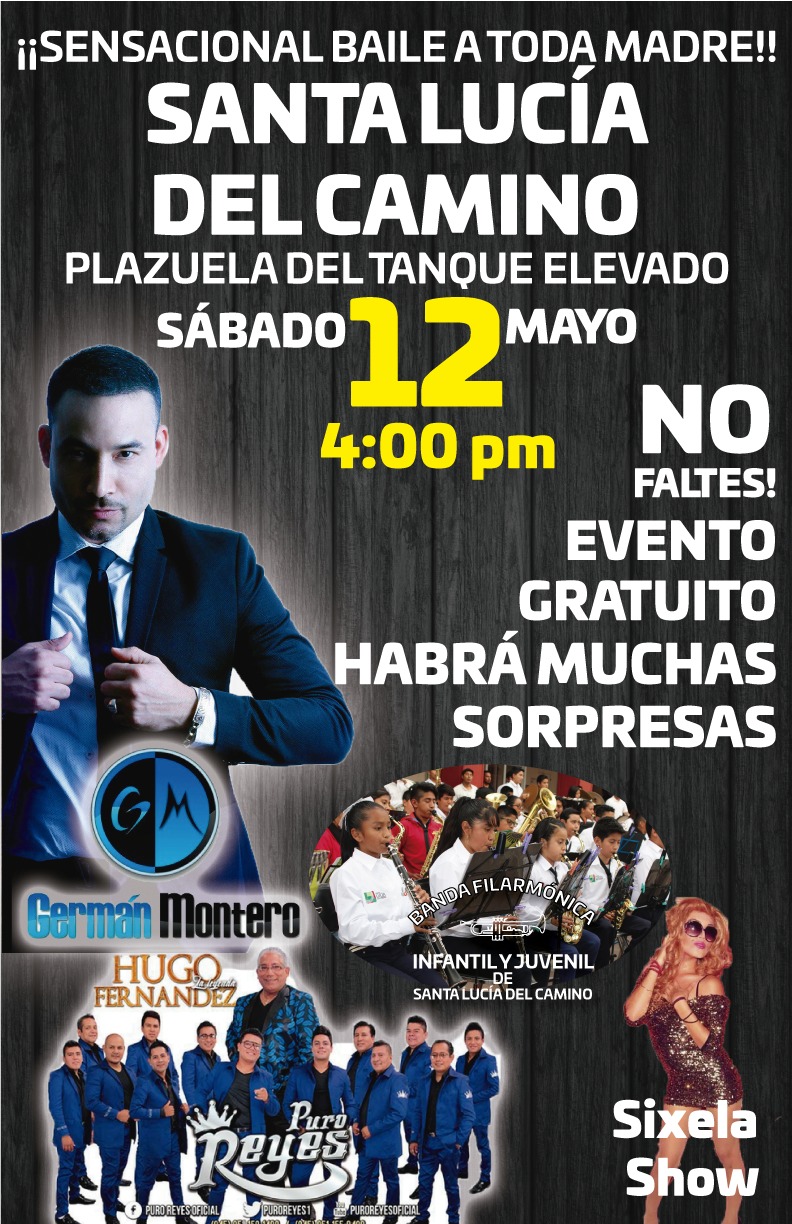 Sensacional baile a toda madre, prepara el Municipio de Santa Lucía para festejar el 10 de mayo