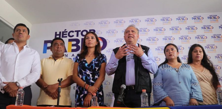 Candidatos del PUP en Pochutla y Huatulco  se pronuncian por Héctor Pablo