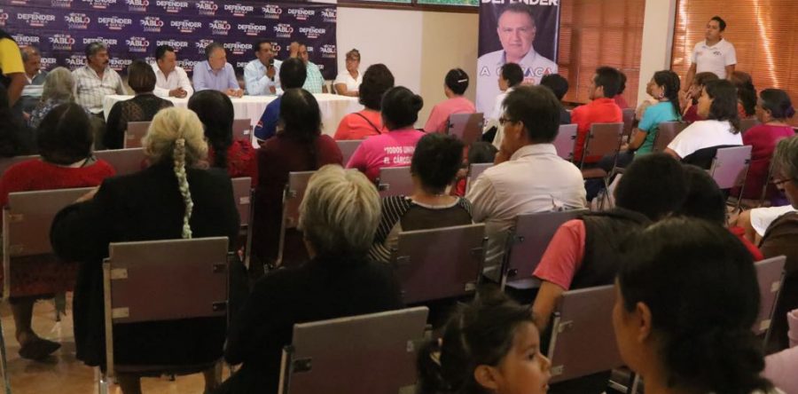 Priistas de San Jacinto Amilpas a favor de Héctor Pablo