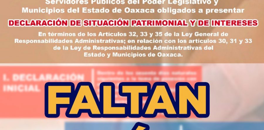 Exhortan a funcionarios a presentar su declaración de modificación patrimonial para evitar sanciones