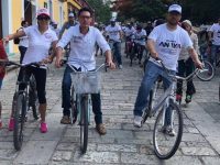 Con rodada familiar, capitalinos acompañan y respaldan a Daniel Constantino