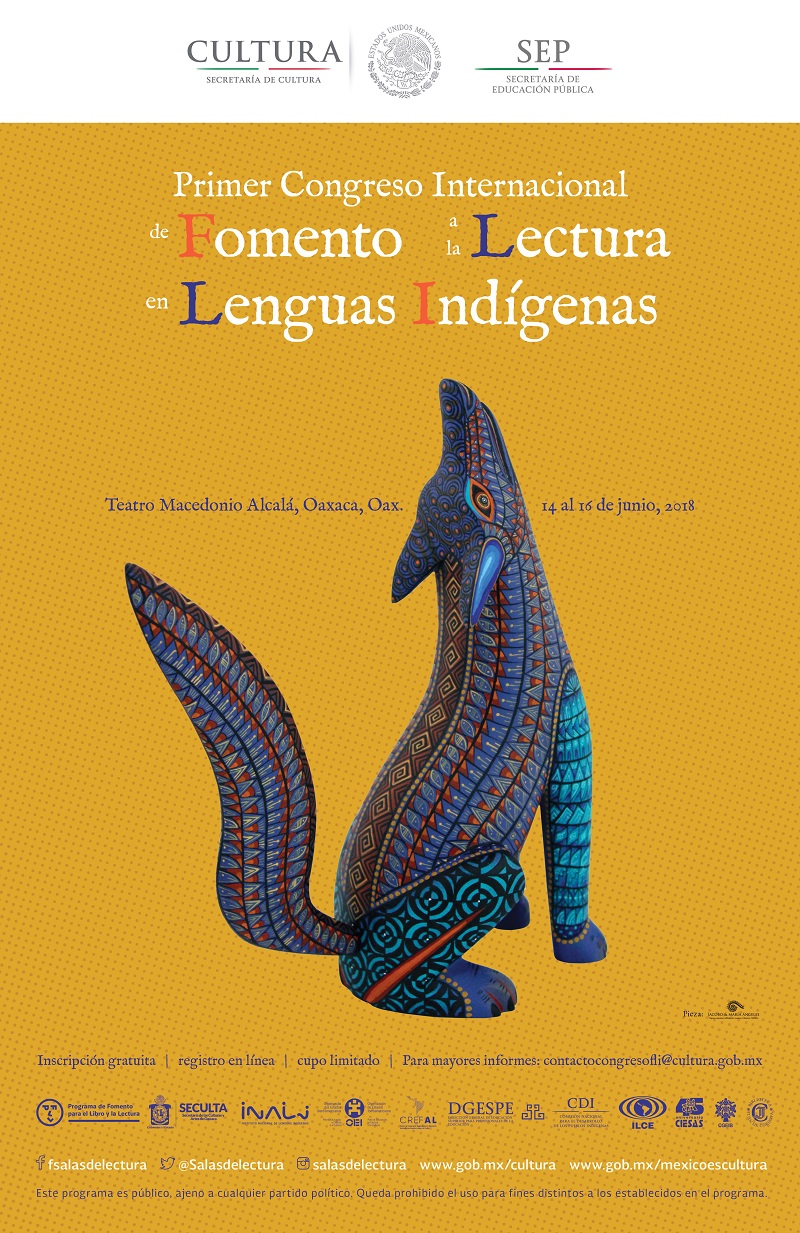 Realizarán Primer Congreso Internacional de  Fomento a la Lectura en Lenguas Indígenas