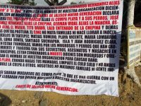 Aparece presunta narcomanta en Matías Romero