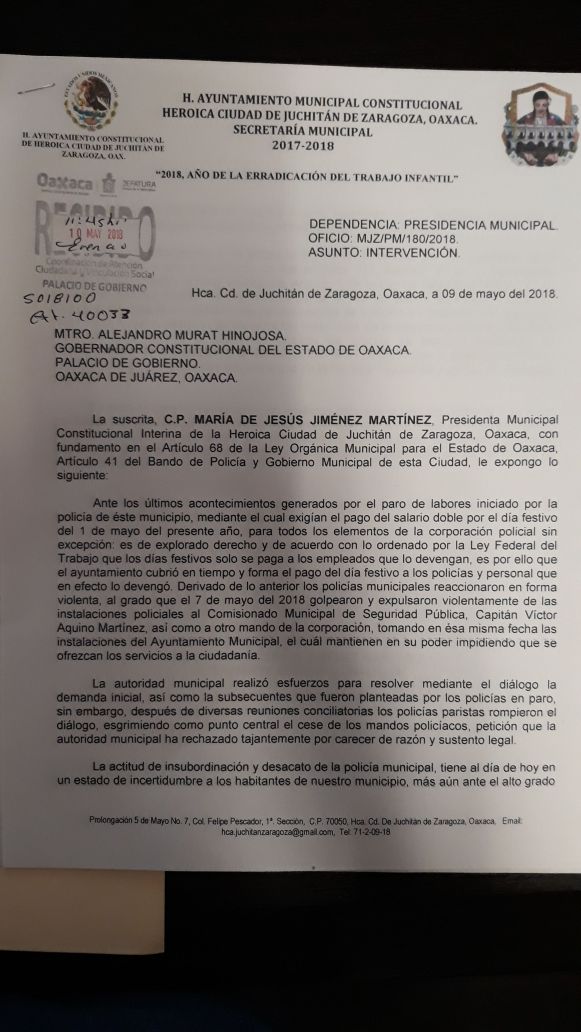 Van autoridades municipales de Juchitán contra policías “rebeldes”