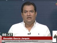 Gana Oswaldo García debate de aspirantes a la alcaldía de Oaxaca de Juárez