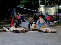 Limpian zócalo y primer cuadro de la ciudad