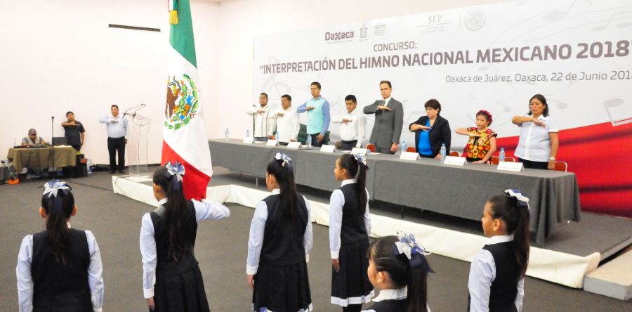 Reconoce IEEPO a las mejores interpretaciones del Himno Nacional Mexicano