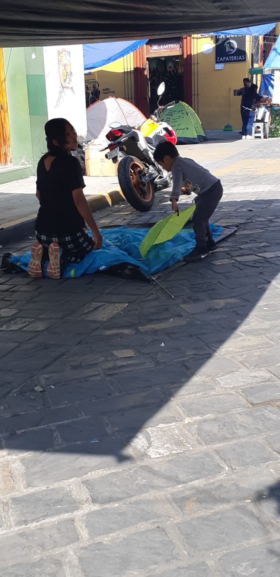 Evitan calles del centro histórico ante la ¨pesadilla¨ magisterial