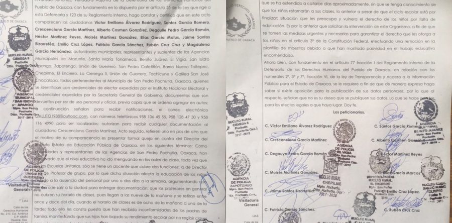 Trágico lo que maestros han hecho con la educación; interponen queja ante DDHPO