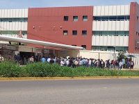 Pobladores de San Pedro el Alto protestan en Ciudad Administrativa