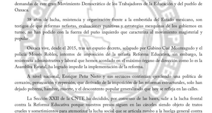 La CNTE, la 22 de maestros y AMLO por la educación para la revolución: Carlos Ramírez