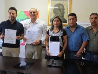 Al suscribir convenio con COBAO, busca Raúl Cruz un cambio profundo en Santa Lucía