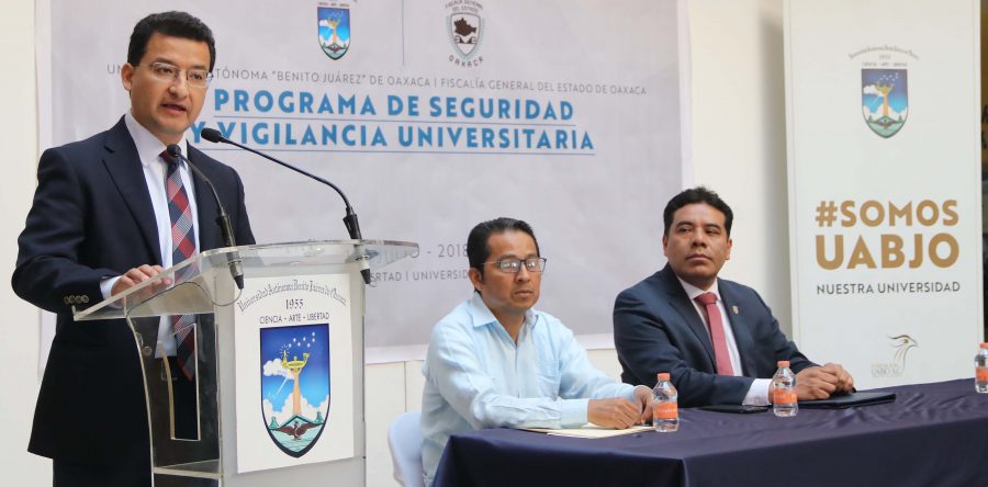 Implementan UABJO y Fiscalía ‘Programa de Seguridad y Vigilancia Universitaria’