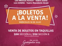 Anuncia Seculta puntos de venta de boletos para conciertos de Julio, mes de la Guelaguetza