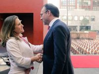 Canciller de Canadá ya se encuentra en México con Luis Videgaray